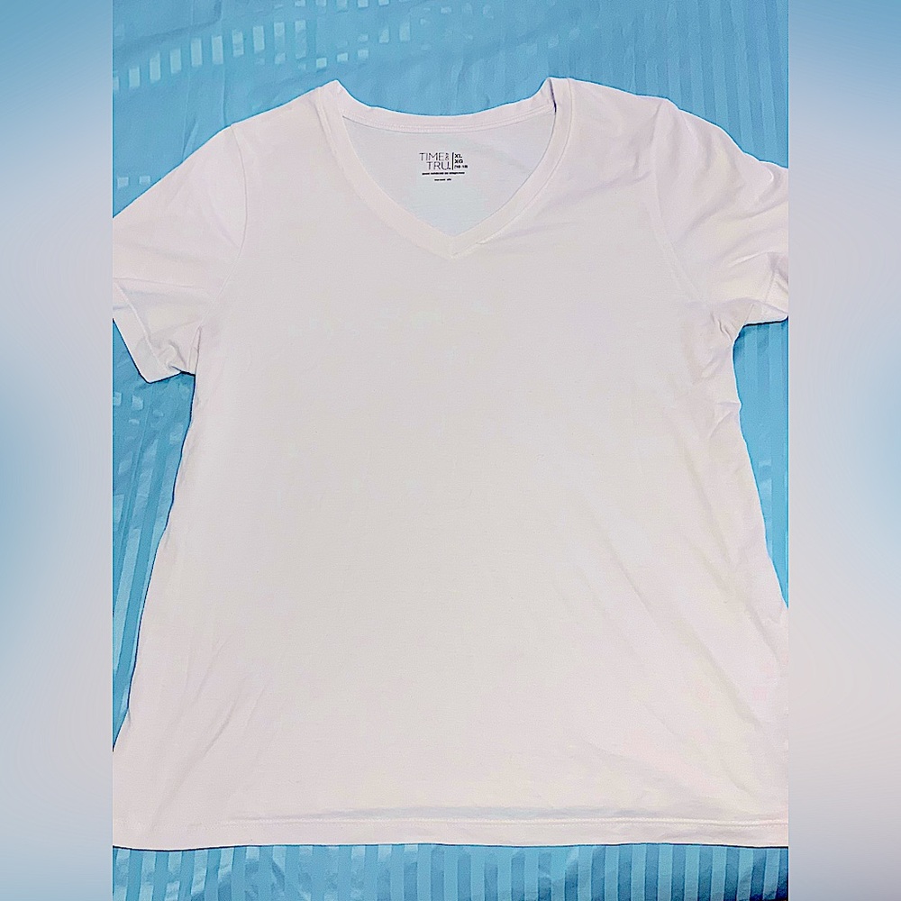 Time & Tru Junior White Tee